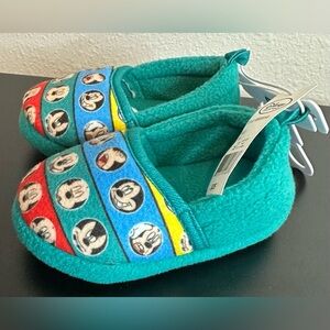 Disney Mickey Mouse Blue/Teal Toddler Slippers NWT Various Sizes Available
